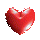 Four red heart shapes in a , each with distinct pixelated damage patterns against white background