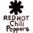 Static pixelated icon featuring a black asterisk-like symbol above stacked text reading REDHOT Chili Peppers in grayscale tones on white background.