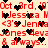 Red text and black heart icons on a light background, repeating phrases like 'Oct. 3rd, '07', 'Jessica M', '<3's Jenna Jones', and '& always..'