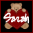 Pixelated static icon of a light brown teddy bear holding a large red heart with white text, set against a black background with a thin red border.