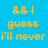 Pixelated yellow text on solid blue background, split into two vertical sections with overlapping lettering effects.