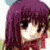 Pixelated anime-style character icons with text overlays, featuring distinct hair colors and school uniforms.