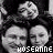 Animated contact sheet of a 4x4 grid showing sequential frames of a grayscale cartoon character with repeated text "ROSEANNE" below each face, arranged left-to-right and top-to-bottom across 13 sampled frames.