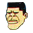 Pixelated cartoon-style character heads arranged in a , each with distinct facial features, hair colors, and expressions on a white background