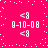 Pixelated pink background with white dots and four identical <8 9-10-08 text blocks arranged in a , each block surrounded by small white squares