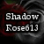 six shows a red and black floral background with text and heart symbols changing