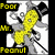 Pixelated yellow cartoon character with black limbs and white shoes, holding a long thin object against a gray and white background.