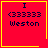 Red square with yellow border containing text and symbols; four identical show animation changes in corner elements