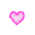 Pixelated pink hearts float against a white background with black text reading 'To be or not to be?' in the lower right corner.