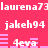 Pixelated text and symbols on a solid pink background with repeated patterns of usernames and numeric identifiers.