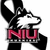 Pixelated black-and-white wolf head wearing a top hat with red 'NIU' text below, set against black background with white 'Forward' and 'Together Forward...' text.