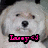 Two side-by-side pixelated dog faces with text overlays; left face is white, right face is gray and black.