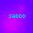 Four identical display cyan text 'SADDD' on a purple-to-pink gradient background with subtle circular light effects