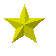 Yellow star-shaped icons in various orientations and sizes displayed on a gray background, with some showing partial or full rotation.