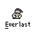 Animated contact sheet of a pixelated character performing various actions with text overlays, displayed on gray background.