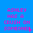 Blue background with pink text reading 'ASHLEY HAS A CRUSH ON SOMEONE' in three , each showing a different punctuation variation