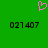 Green background with pink pixelated heart symbol above two identical black numeric sequences.