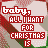 Animated icon with repeating text 'baby, all I want for Christmas is you' over a patterned background.