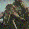 15 shows a character with long braided hair in dark clothing against a blurred outdoor background, with text in the bottom-right
