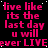 A static digital image with repeated pink text on a black background, featuring the phrase "live like its the last day u will ever LIVE" in pixelated font.