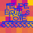 Blue text reading "FEUPE EQUALS LOVE" on a pixelated orange and pink checkered background with blue decorative borders.