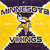 Static pixelated icon featuring a trophy with text above and below on yellow background, likely representing Minnesota Vikings sports team branding.