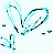 Animated icon with cyan heart outline and small leafy sprigs, displaying sequential text phrases over a white background.