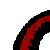 A static image of a stylized figure with red, black, and white colors holding two hands up in front of its face.