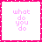 12 square with pink dotted borders, each containing text or a pixelated crown icon on white background