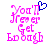 Pixelated pink text reads 'You'll never get enough' with a blue heart symbol above the 'll' in 'You'll' on a white background.