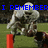 A pixelated image of a football player in a white uniform jumping over a red post with text reading "I REMEMBER WHEN HE BEAT USC!!!" in blue block letters.