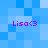 A static pixel art image with four identical purple text labels on a blue background