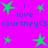 Static pixel art with bright magenta background, green star shapes, and blue text reading "i love courtney<3" repeated twice horizontally.