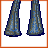 Pixel art of a female character in orange top and blue jeans with multiple facial expressions, including winking and neutral poses