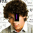 A four- of pixelated images showing a person with curly brown hair, each displaying different text overlays and background elements
