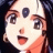 Pixelated anime-style character face with open mouth on left, black background with white text "Anime IM" and signature on right in a 512x256 contact sheet layout.