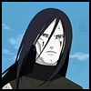 nine identical anime-style character portraits with long black hair, white face paint, and dark clothing against a blue sky background