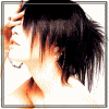 identical profile portraits showing a person with short black hair, side view, against white background
