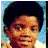 Three pixelated portraits of people with text blocks below each, set against a black background with white text reading 'country where a poor boy can turn into America is the only a rich white women'.