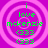 Four identical circular icons with pink concentric rings on a purple background, each containing green text reading 'i love mckenzie 633' in pixelated font.