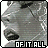 A 3x3 contact sheet of an animated icon showing a grayscale cartoon dog's face with red text "sick" and black text "OF IT ALL" across multiple frames.