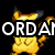 Pixelated yellow cartoon character with brown cheeks and black-tipped ears stands against a black background, overlaid with white text reading "ORDAI RULES" and "IS AWESOME".
