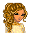 Pixel art contact sheet showing multiple views of a cartoon female character with curly brown hair, wearing a white top and brown skirt with star detail, holding pom-poms, alongside text labels "HoNeE" and "HiSpAniC".