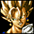 Pixelated anime-style character with golden hair and green eyes on left, alongside silver text 'Anime IM' and 'COM' on black background.