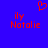 Blue background with red pixelated text 'ily Natali' and a heart symbol above the left instance of the name.