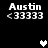 Pixelated white text and symbols on black background with animated heart changes.