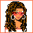 Pixel art contact sheet of a female character in four frames showing full body, torso, legs, and text "pimp tacular" with heart symbols.