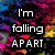 A static buddy icon with text overlay on a colorful abstract background, featuring layered black rectangles containing white and gray text.