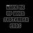 pixelated text icons with 'WAKE ME UP WHEN SEPTEMBER ENDS' in gray and purple, surrounded by animated pink sparkles and X symbols on a black background