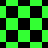Green and black checkered pattern with shifting diamond shapes and pixelated edges.